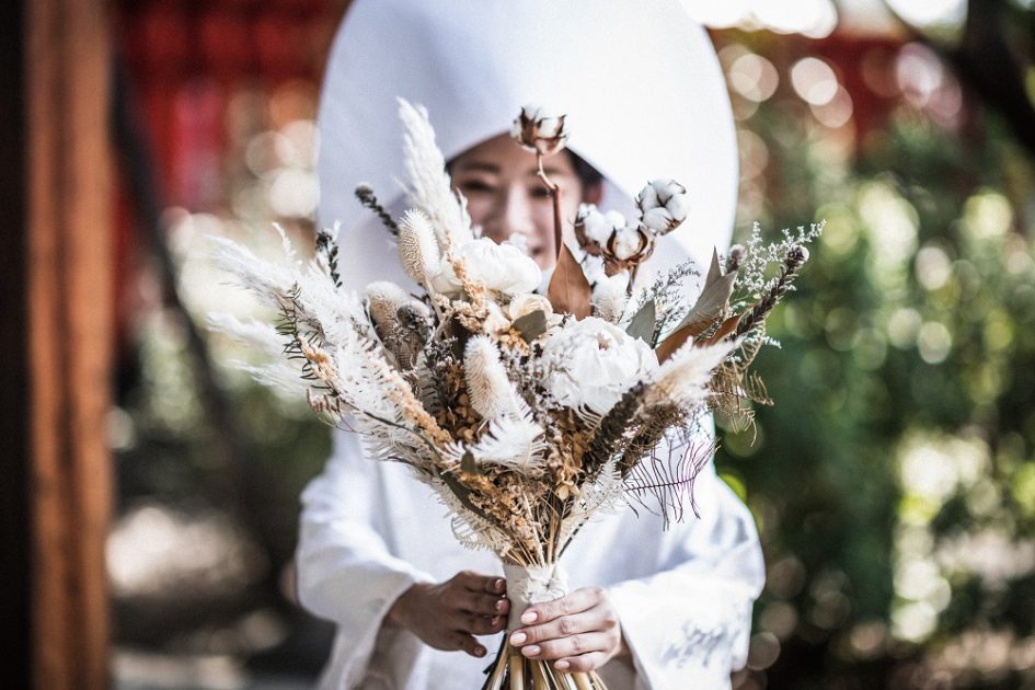 【冬婚におすすめ】コットンナチュラルブーケ　クリスマス　前撮り　ナチュラルブーケ 冬婚におすすめ】コットンナチュラルブーケ クリスマス 前撮り