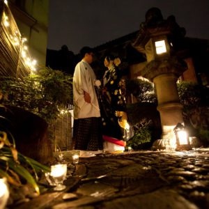 幻想的なデュボネのお庭にて